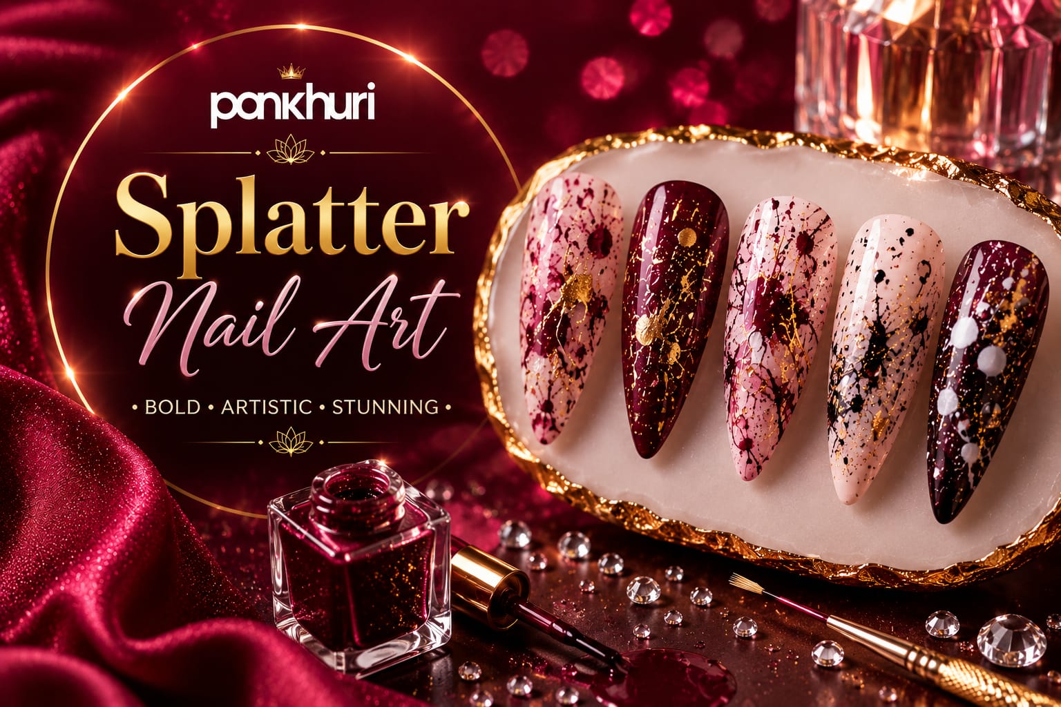 Splatter Nail Art